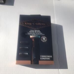 King C Gillette Style Master 4D Blade Trimmer Set NEW IN BOX